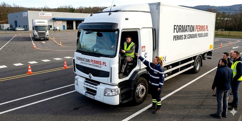Formation de permis de conduire poids lourd
