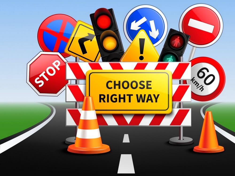 Panneaux de la circulation routière