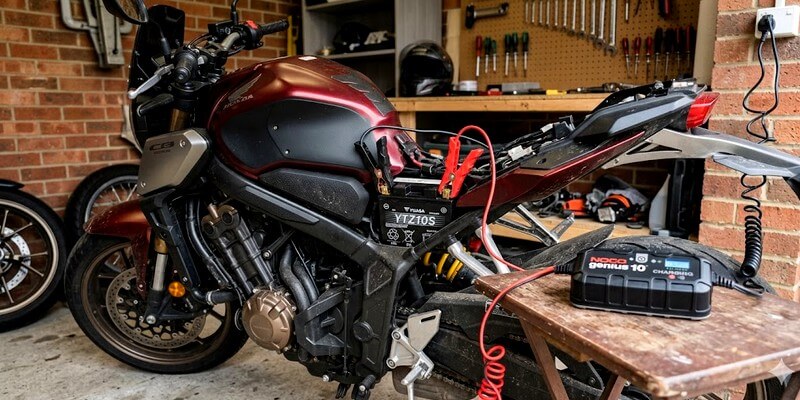 Recharger batterie de moto
